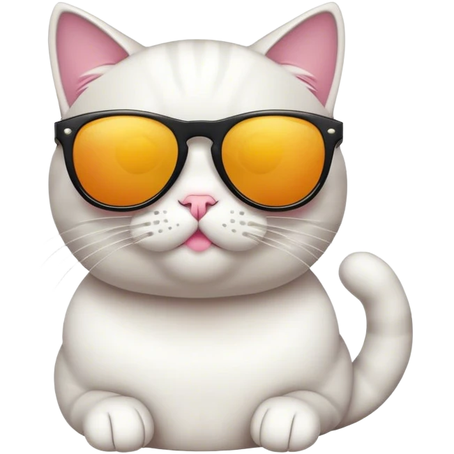Cat with sunglasses emoji