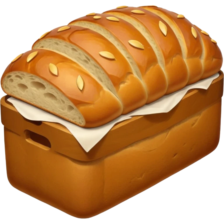 bread loaf taking a nap emoji