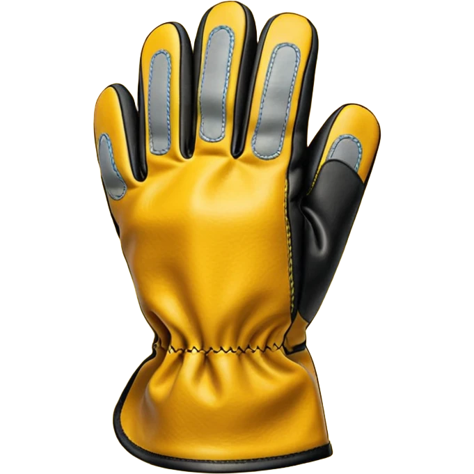 Protective Work Glove yellow emoji
