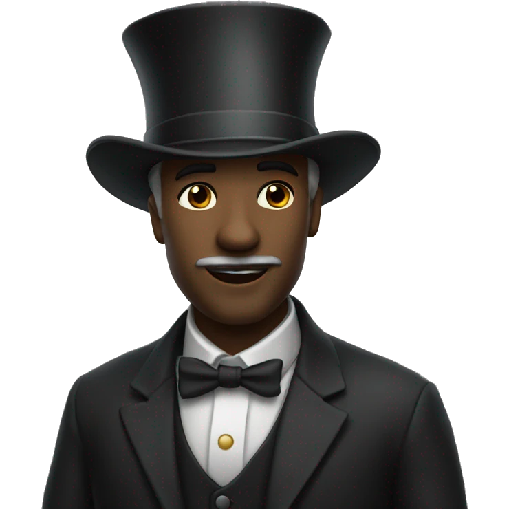 Shrk with tophat emoji