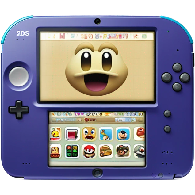 Nintendo 2DS super Mario bros 100 games xxl emoji