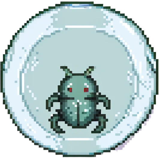 MRI parasitic embryo, digital, fetal small shape in otherworldly bubble, eerie, horror, pupa, crystalis, in-utero, sea-life, crustaceanoid, photorealism emoji