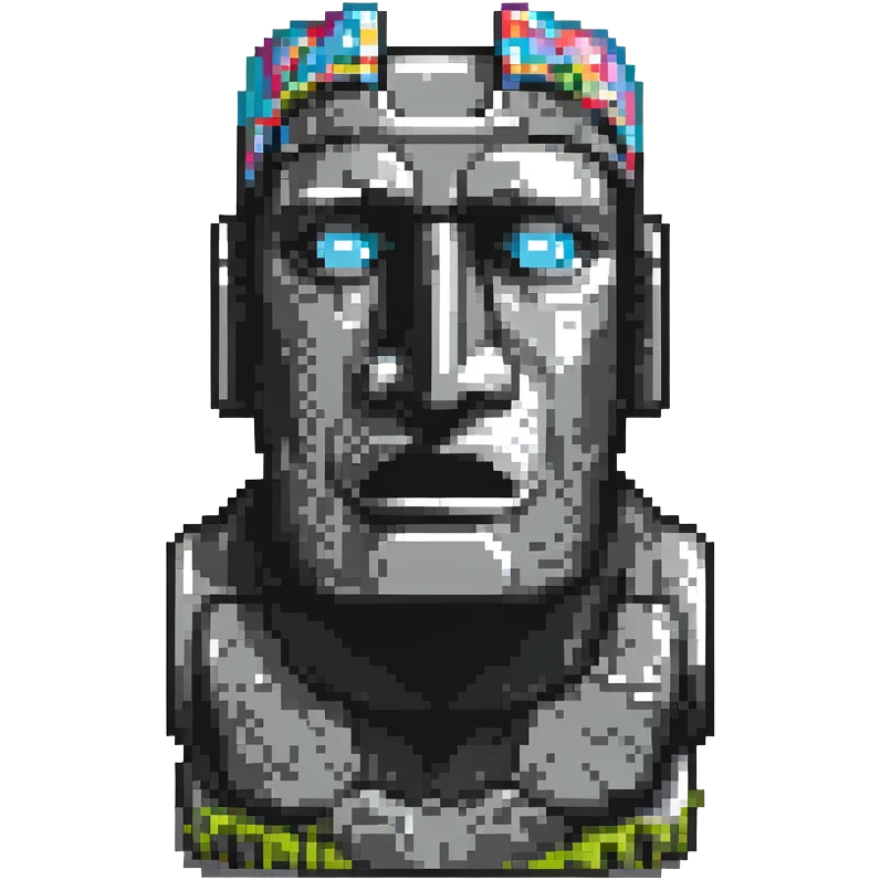 moai statue 🗿 emoji