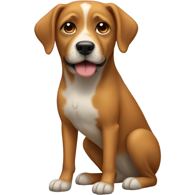 Dog with human legs emoji