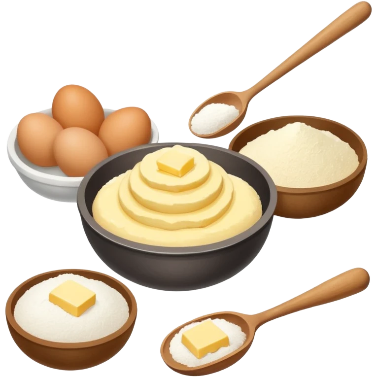 baking ingredients before preparation emoji