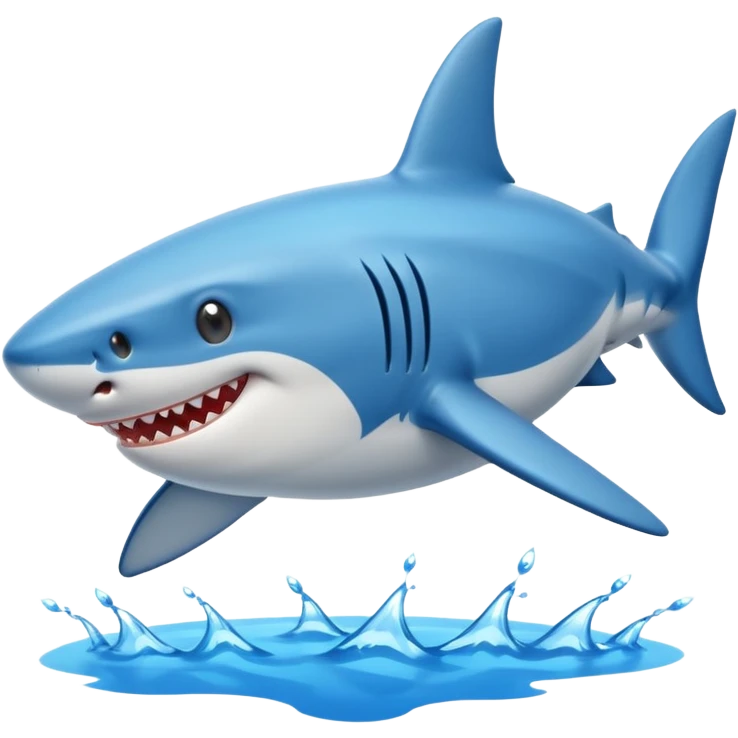 Shark with blue shoes emoji