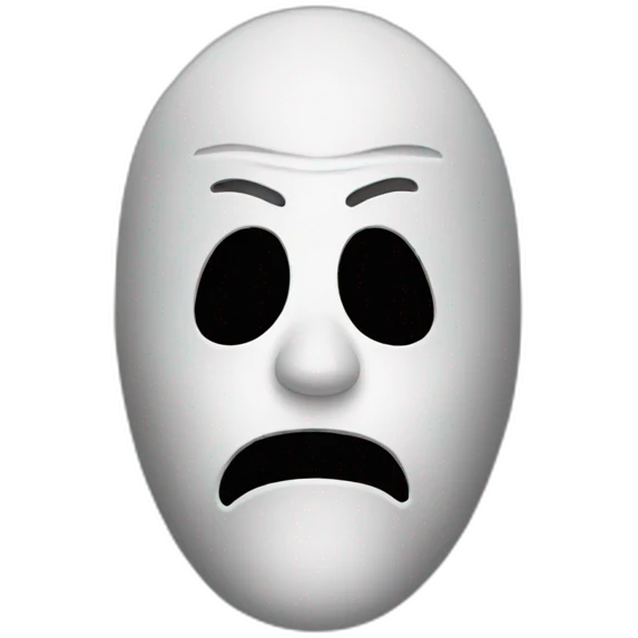 Scary movie mask emoji