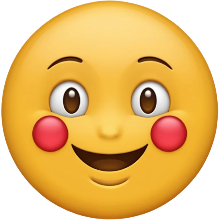 Emoji  rond  qui rougis  parce qu’il est timide. Pas de sourire  emoji