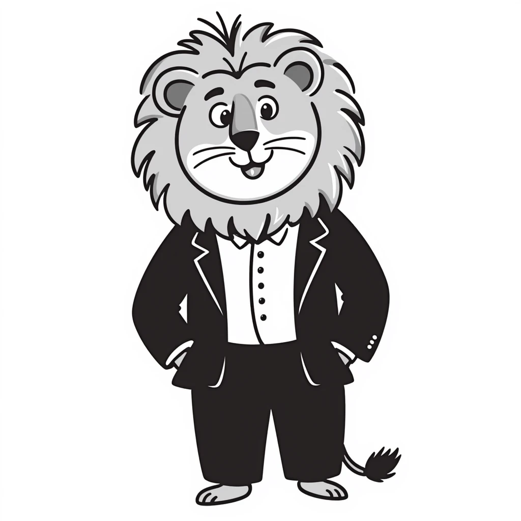 A 20-year-old anthropomorphic lion emoji
