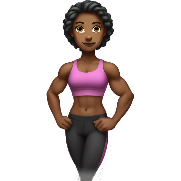 Strong muscle girl emoji