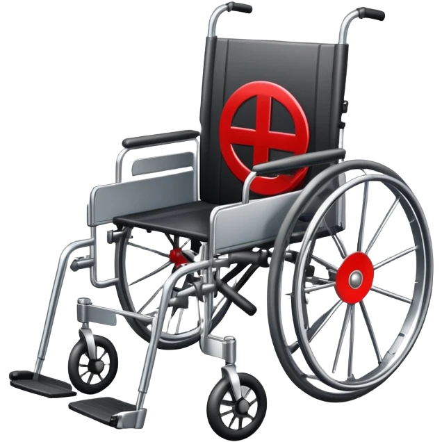 wheelchair with a red prohibition symbol emoji