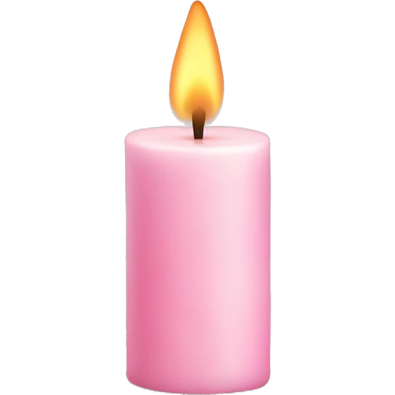 light pink candle emoji