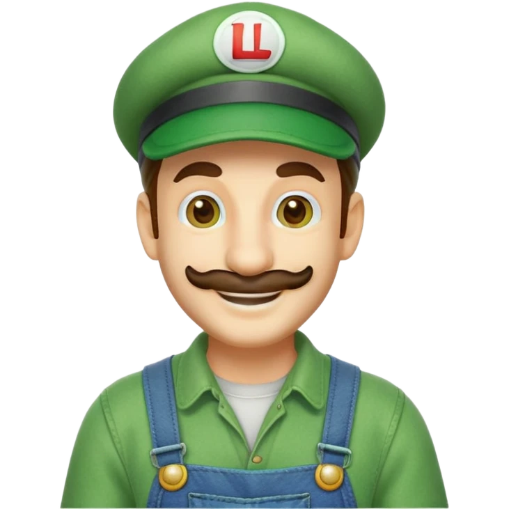 Luigi from Mario Bros emoji