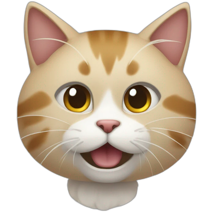 Cat karateca golpeando tablas emoji