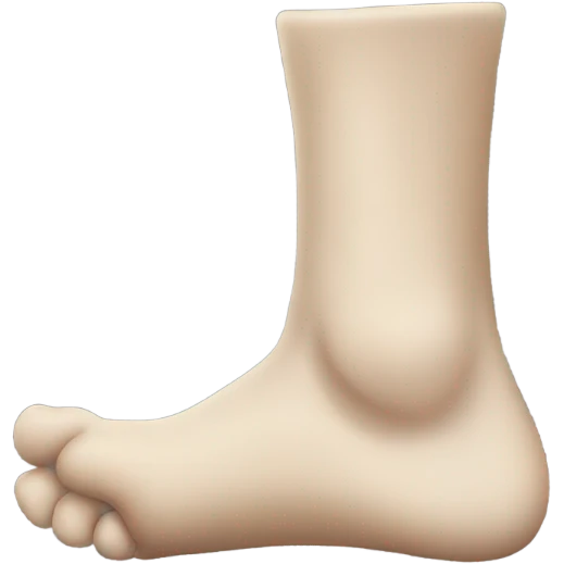 Feet kicking behind me emoji