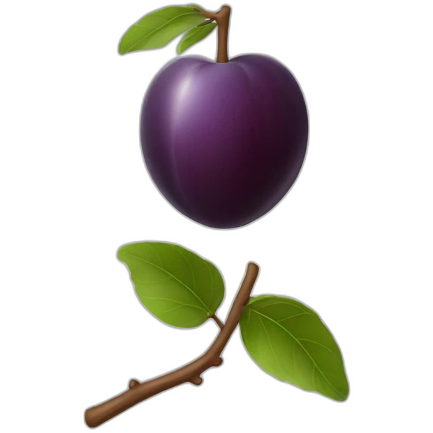 Plum emoji