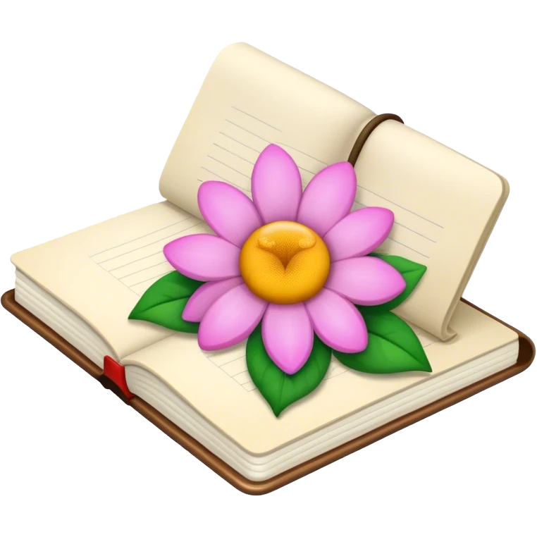flower notebook emoji