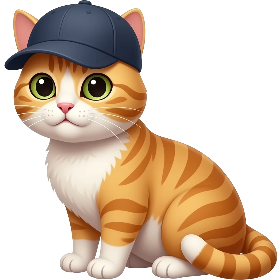 cat waeriing cap emoji