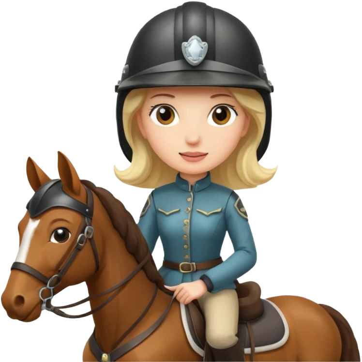 women on horse emoji