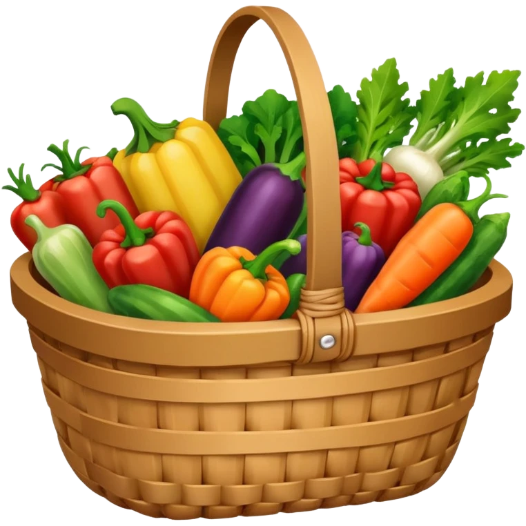 a basket of vegetables emoji