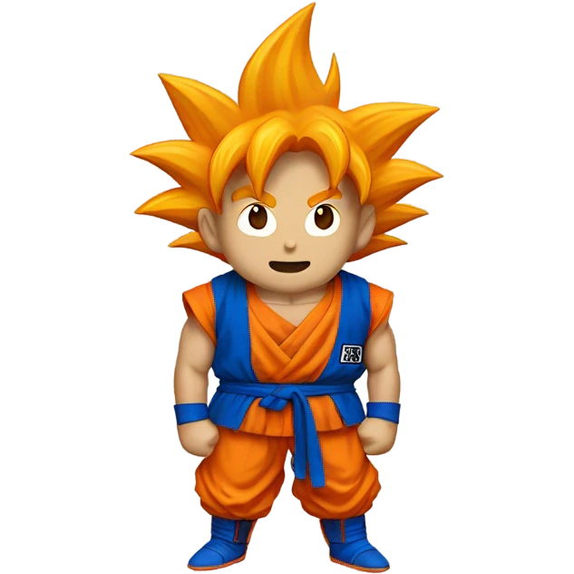 Goku with blue face emoji