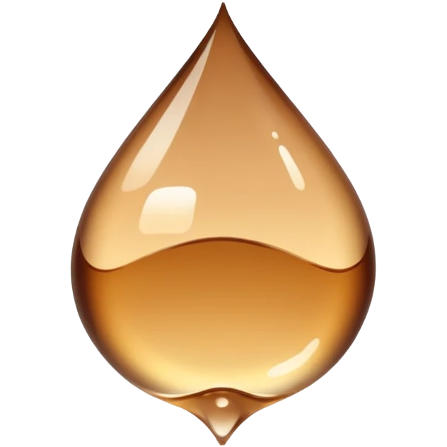Brown water droplet emoji