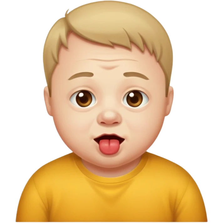 man with down syndrome drooling emoji