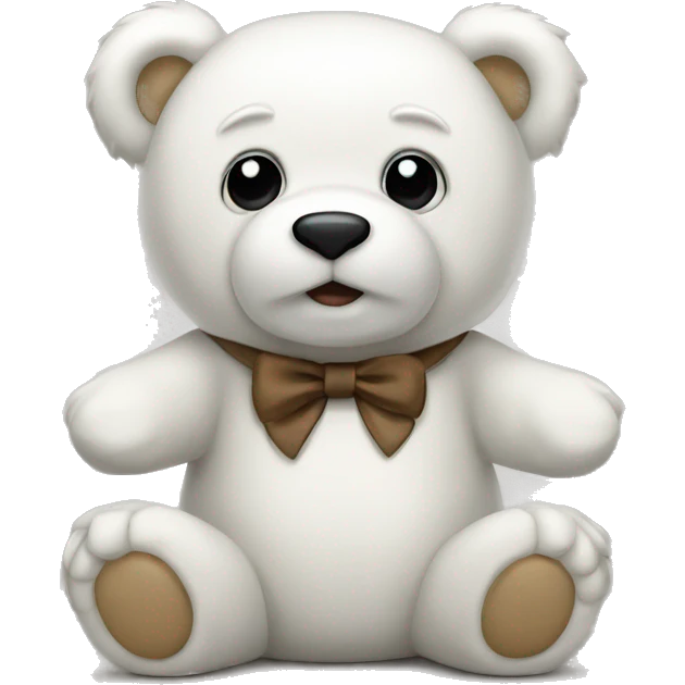 White teddybear  emoji
