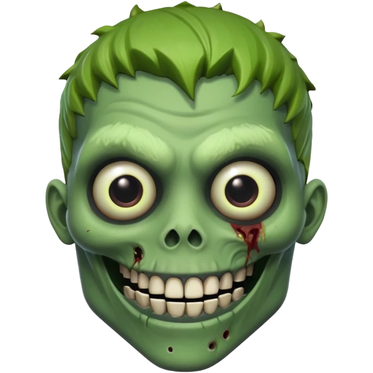 smiling zombie
looks like the husk from fortnite save the world games
zombie skulls emoji