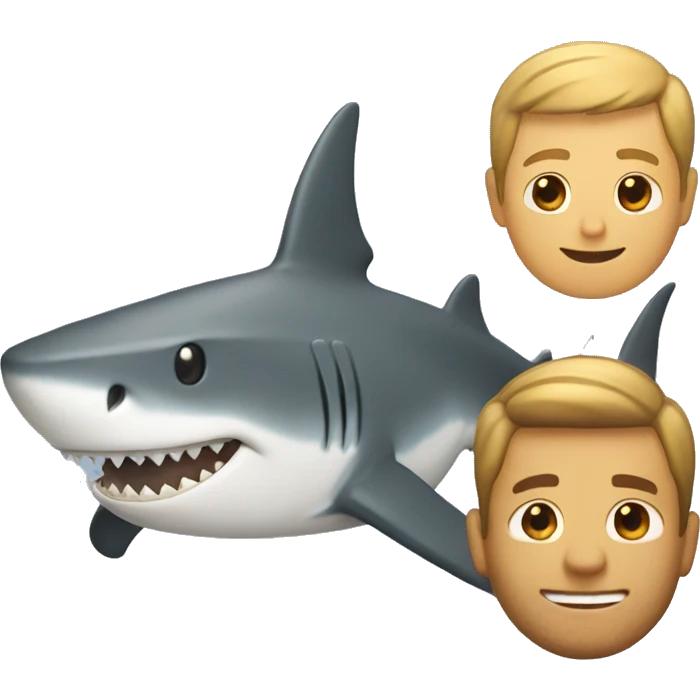 shark with tan guy emoji