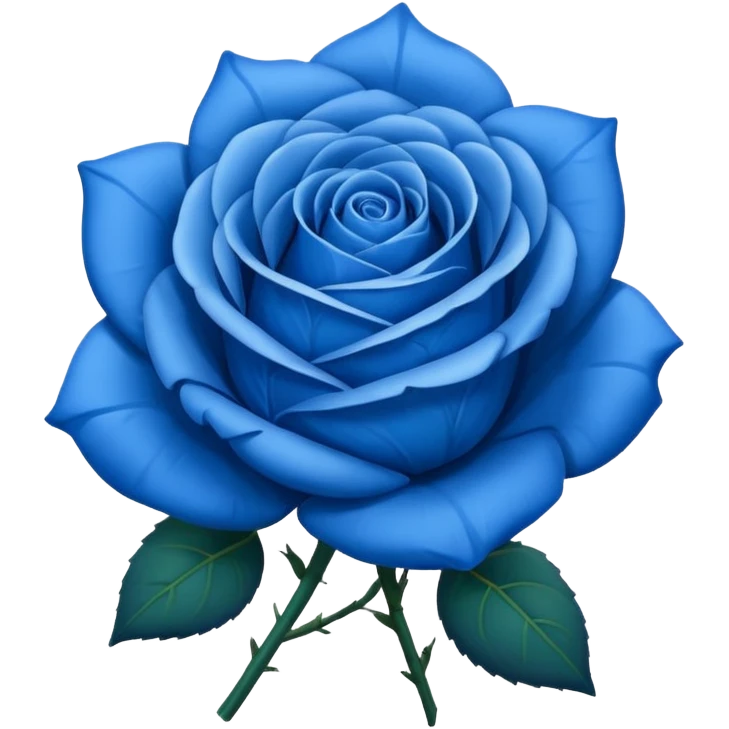 blue rose emoji