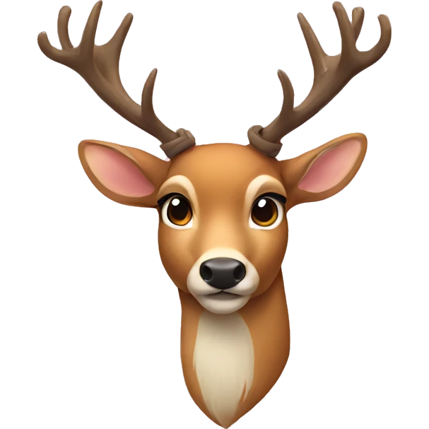 deer with a bow emoji