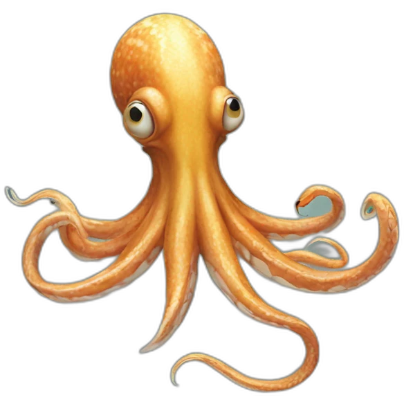 Squid attacking a Snake emoji
