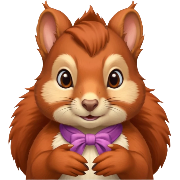 emoji  Realistic red Mama squirrel emoji