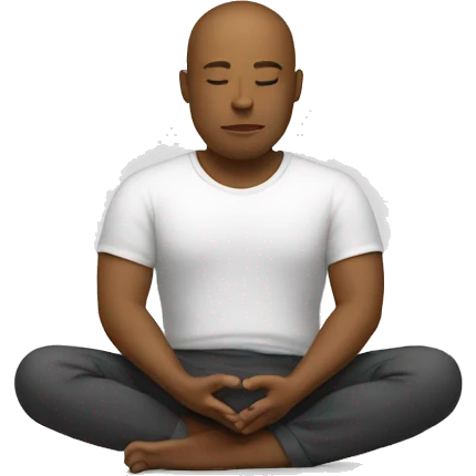 tech guy meditating emoji