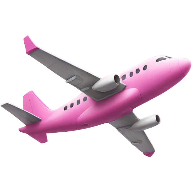 Pink  plane emoji