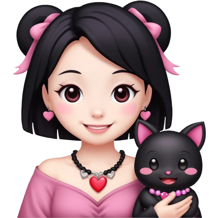 Kuromi inlove emoji