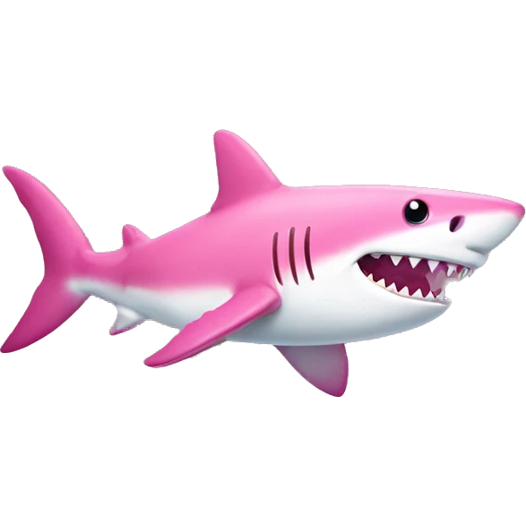 Pink shark  emoji