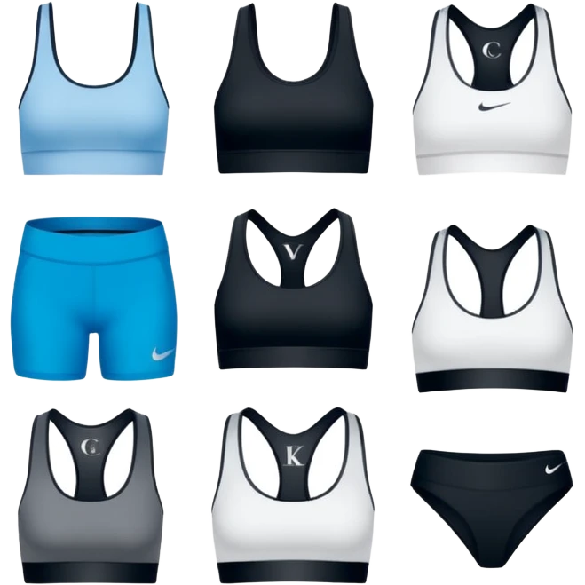 nile, alo, lululemon, calvin klein lables emoji