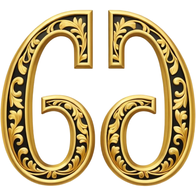 A pair of parentheses in gold or some other cool yet over the top word-art kind of writing emoji