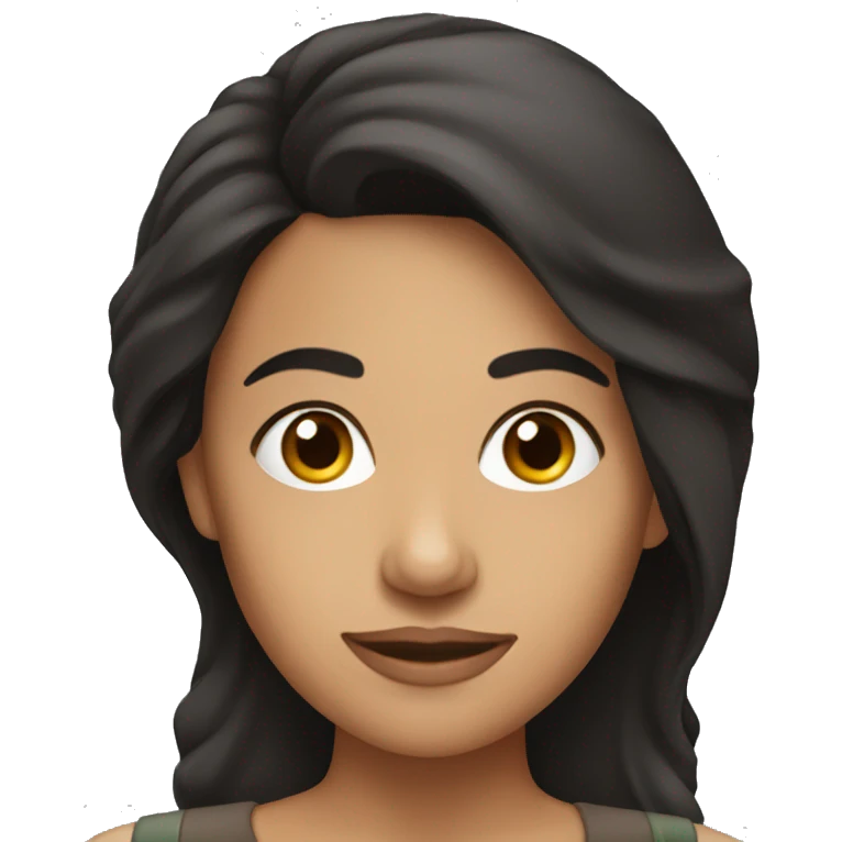 a Hispanic woman with dark hair emoji