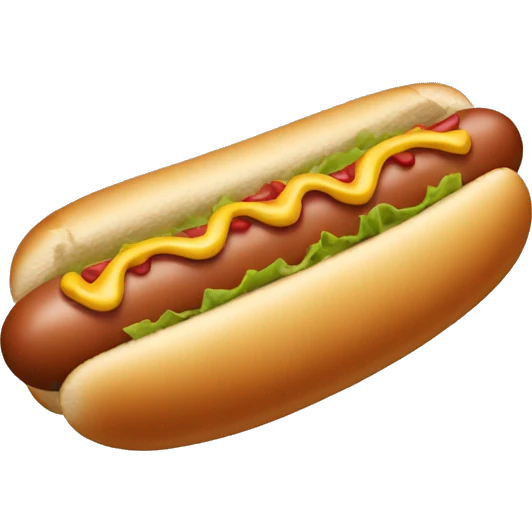 Hot dog emoji