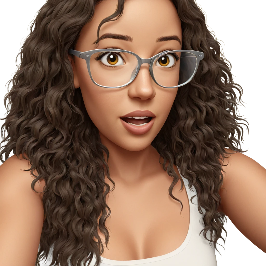 realistic portrait of girl emoji