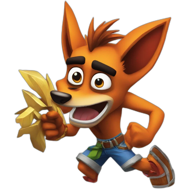 crash bandicoot woah emoji