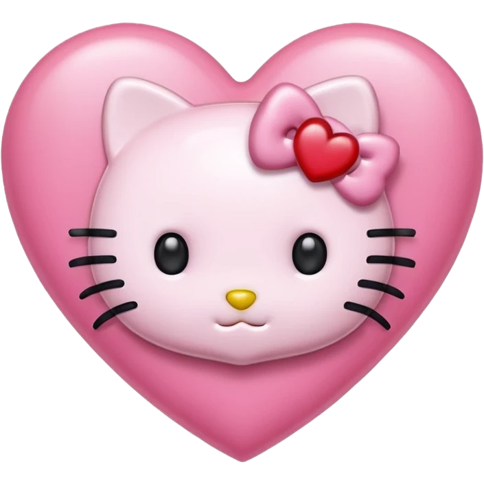 hello kitty heart emoji