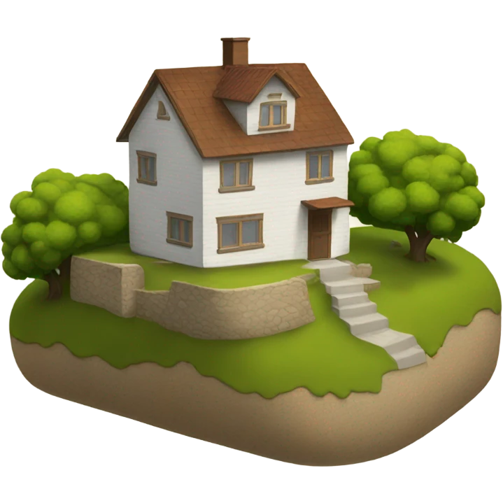 House on a hill emoji