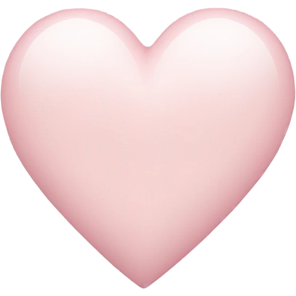 Pale pink heart emoji