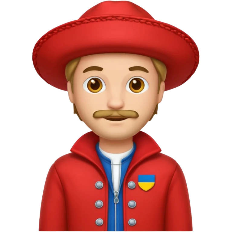 man with red dutch clothing emoji