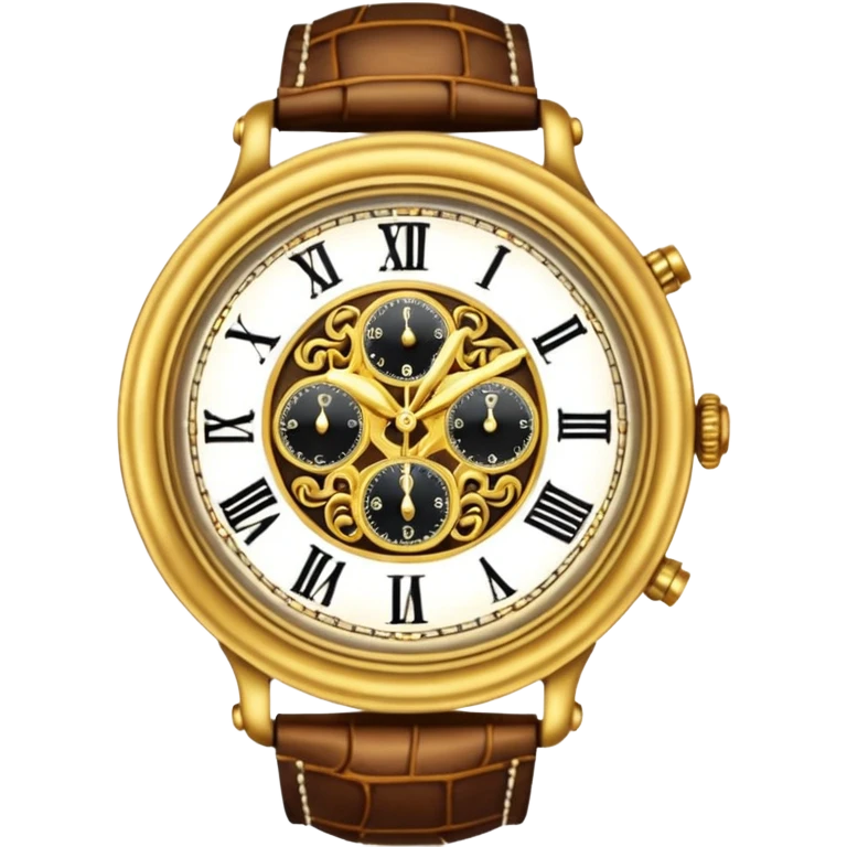 Gold vintage watch  emoji