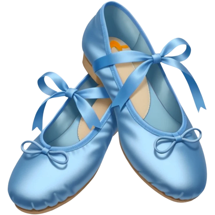 Blue ballet shoes emoji